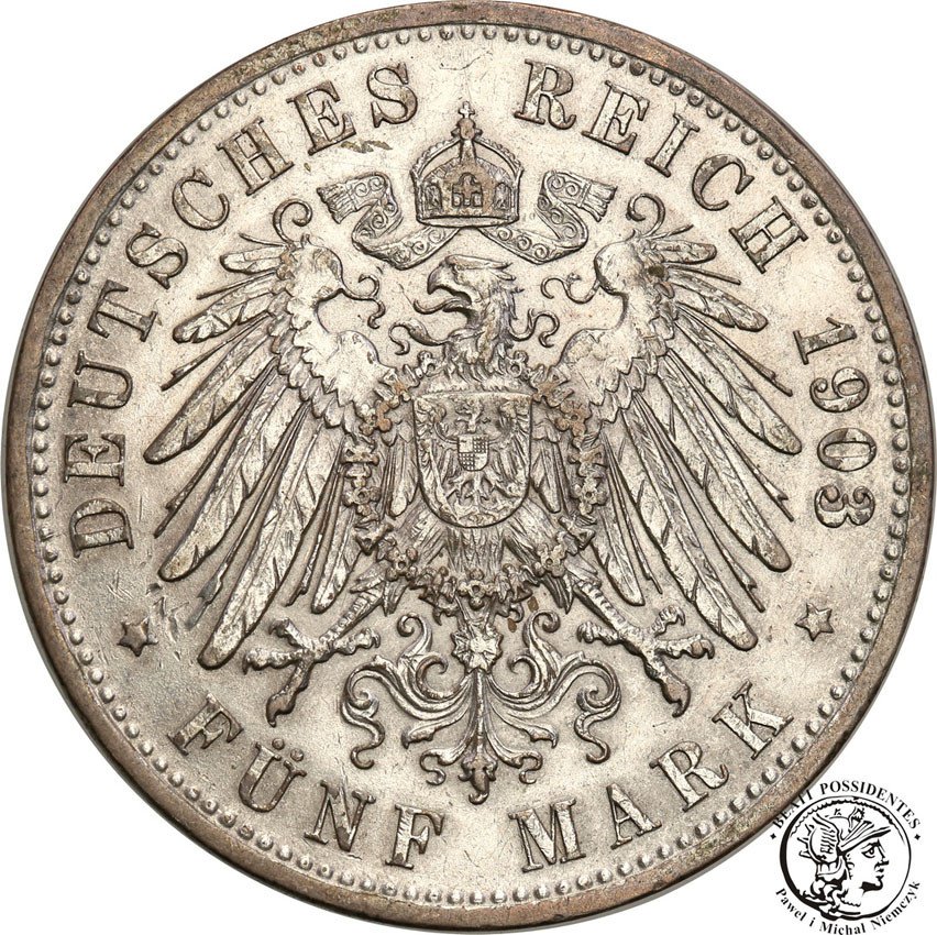 Niemcy, Bawaria. 5 marek 1903 D